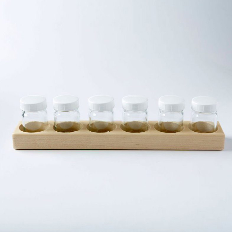 Stockmar Set Tavolozza Legno 6 Barattoli 50 ml