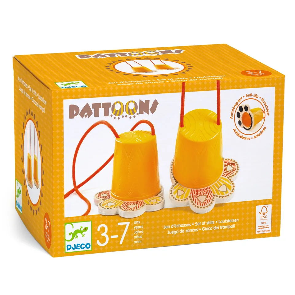 Djeco Pattoons trampoli a zampa in legno per bambini