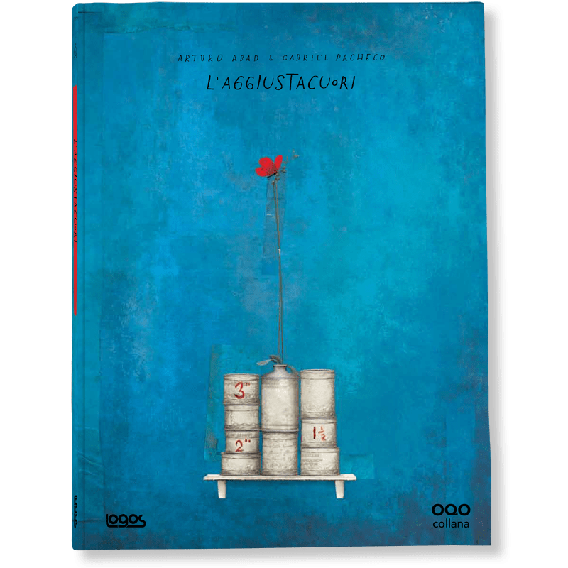 Arturo Abad Aggiustacuori albo illustrato rosso e blu