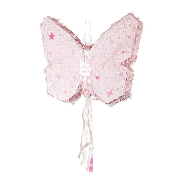 PartyDeco Farfalla rosa pignatta in carta 58 cm