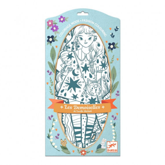 Djeco Angèle & Friends silhouette da colorare 4 sagome bimbi