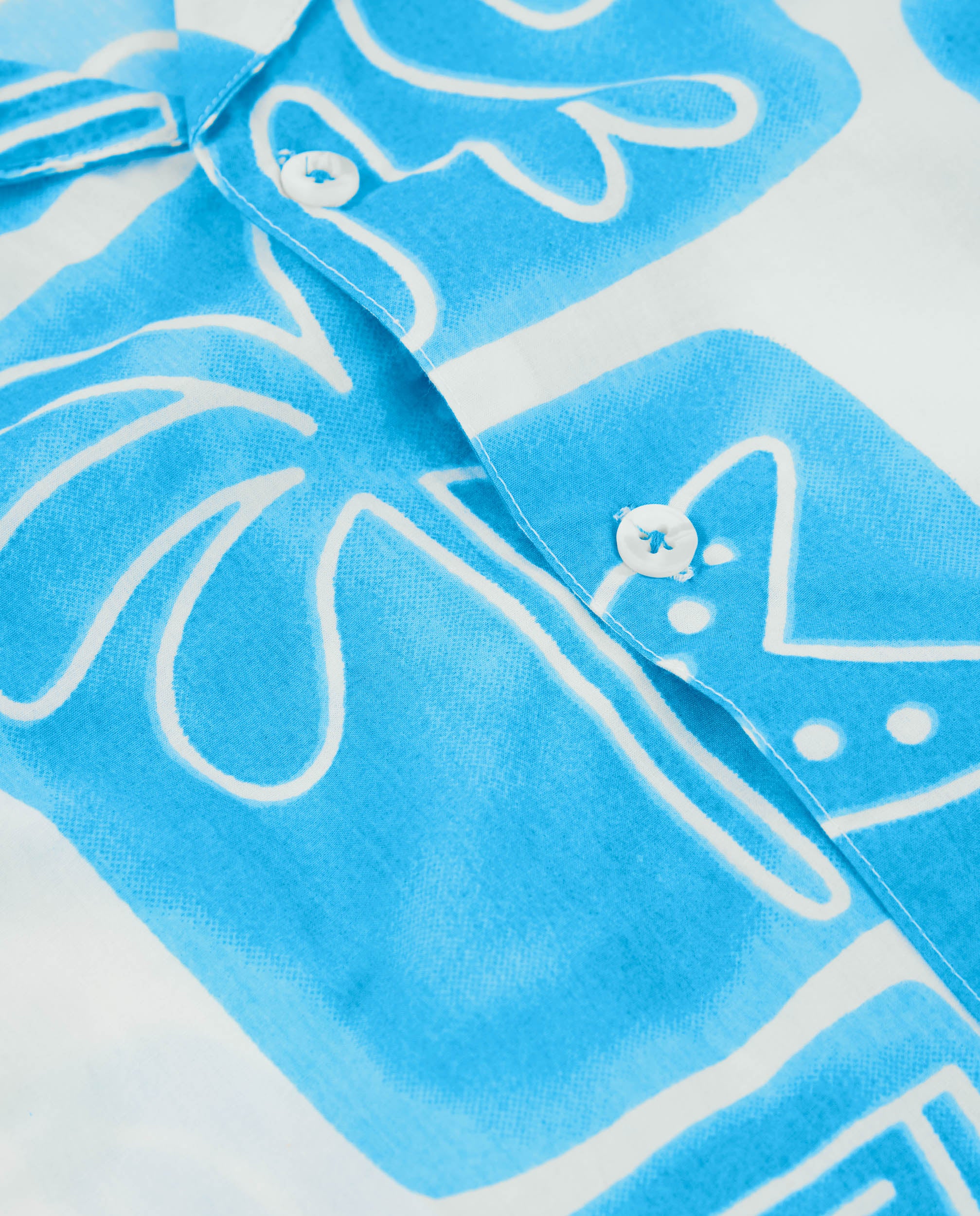 Tuc Tuc camicia bambino bianca stampa blu