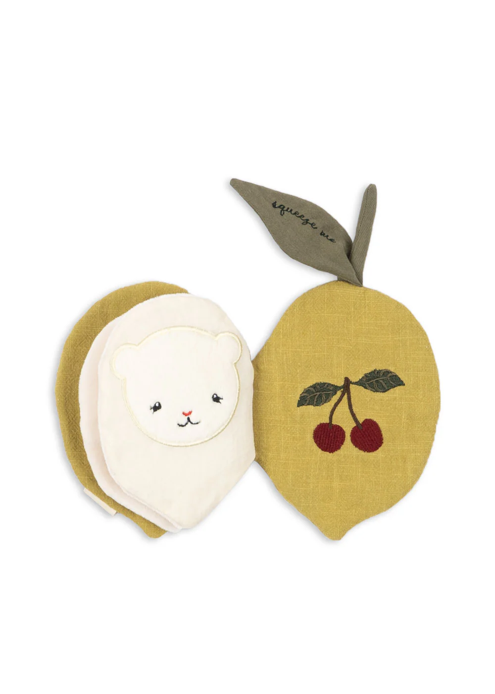 Konges Sløjd Lemon libro di stoffa sensoriale 16 cm