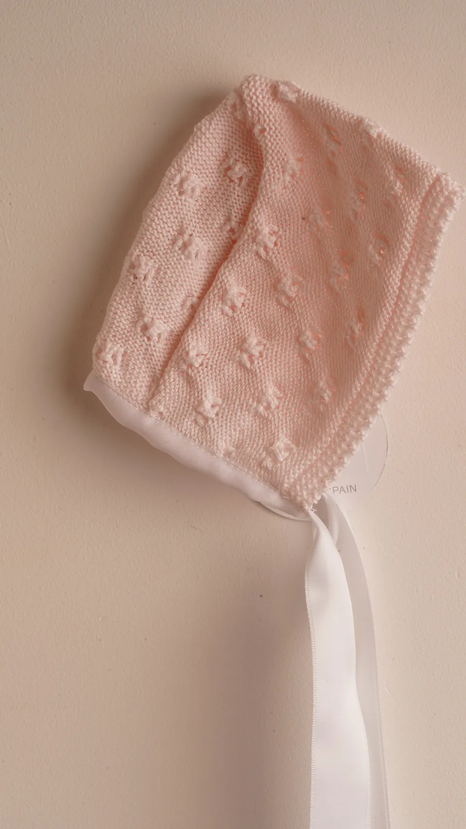 Mebi Cuffia Neonata Punto Cotone Rosa prima nascita