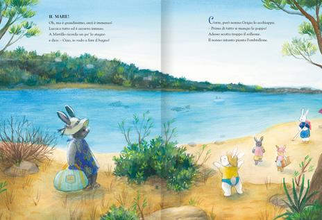 EL Racconti Bosco dei Conigli Tutti al mare libro 3 anni