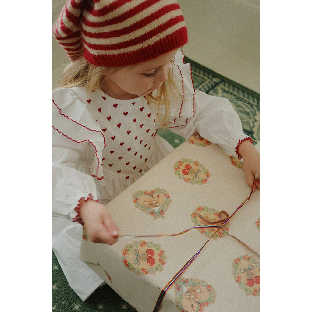 Konges Slojd cappello lana bimbo righe Babbo Natale