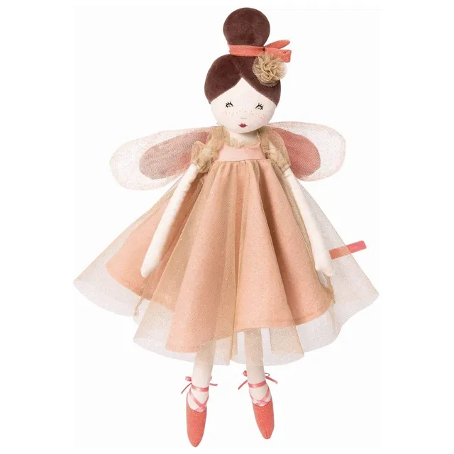 Moulin Roty Il était une fois bambola fata rosa 45 cm stoffa