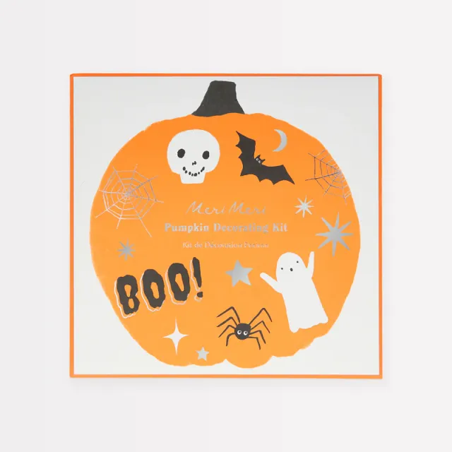 Meri Meri kit decora zucche Halloween con stencil
