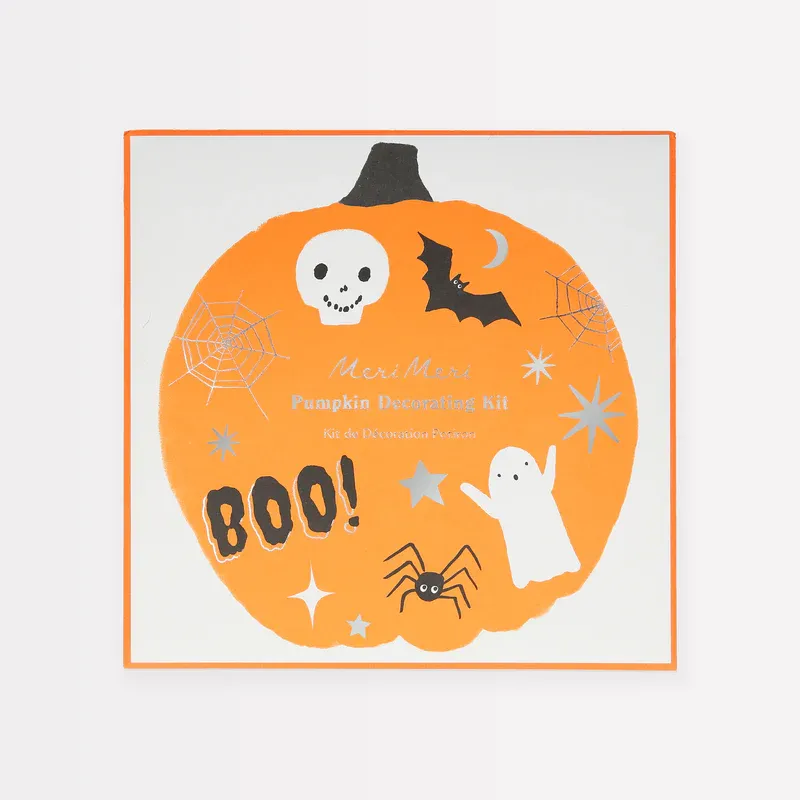 Meri Meri kit decora zucche Halloween con stencil