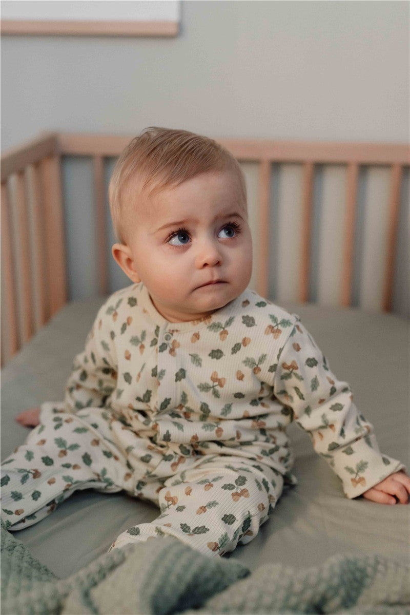 Little Dutch Tutina Pigiama Neonato Cotone Verde Bosco