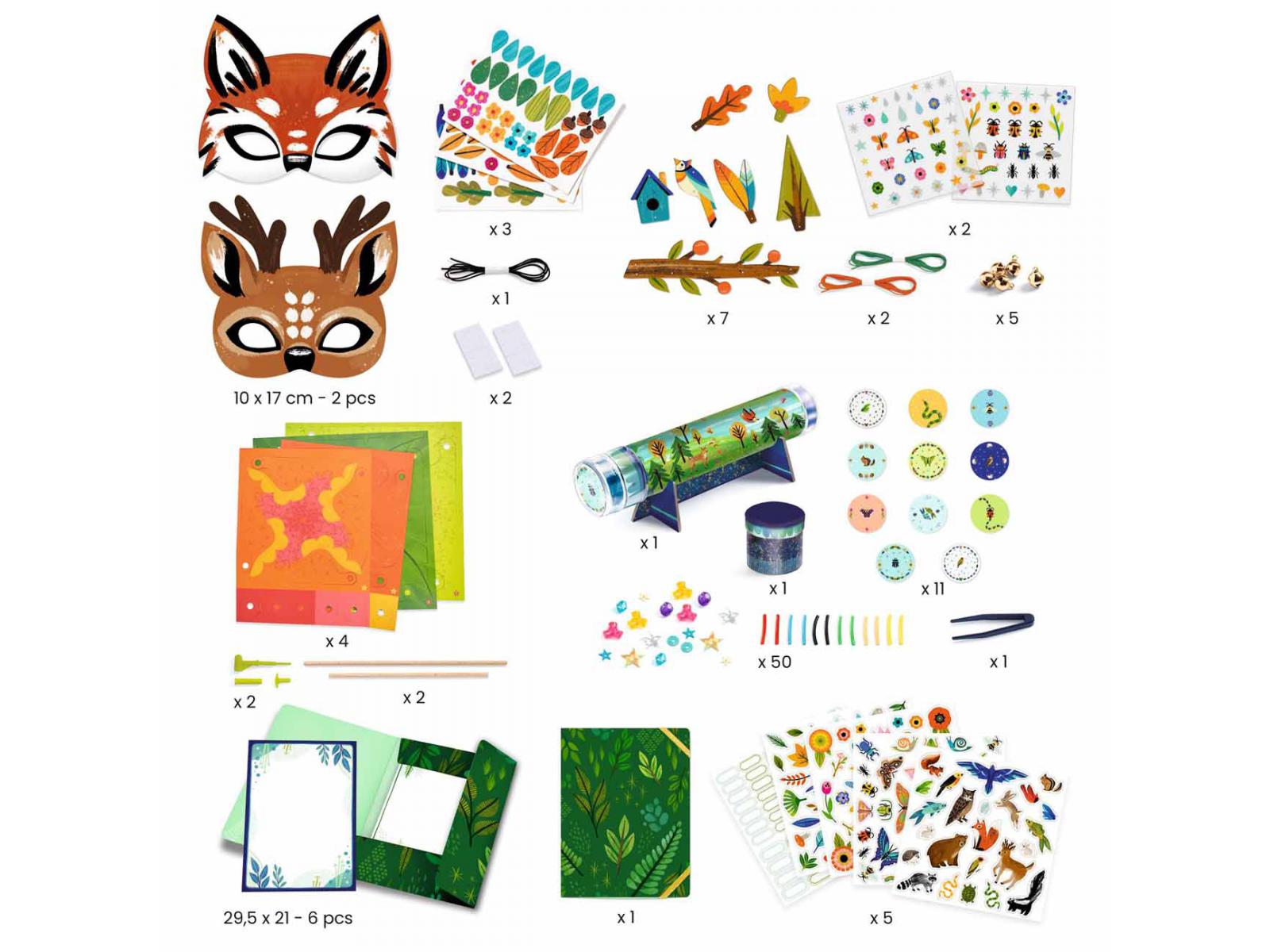 Djeco Do It Yourself Natura Kit Creativo Grande 4 Attività