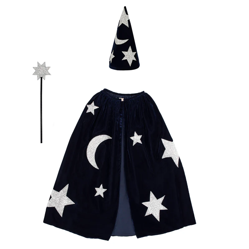 Meri Meri costume mago velluto blu 3-6 anni
