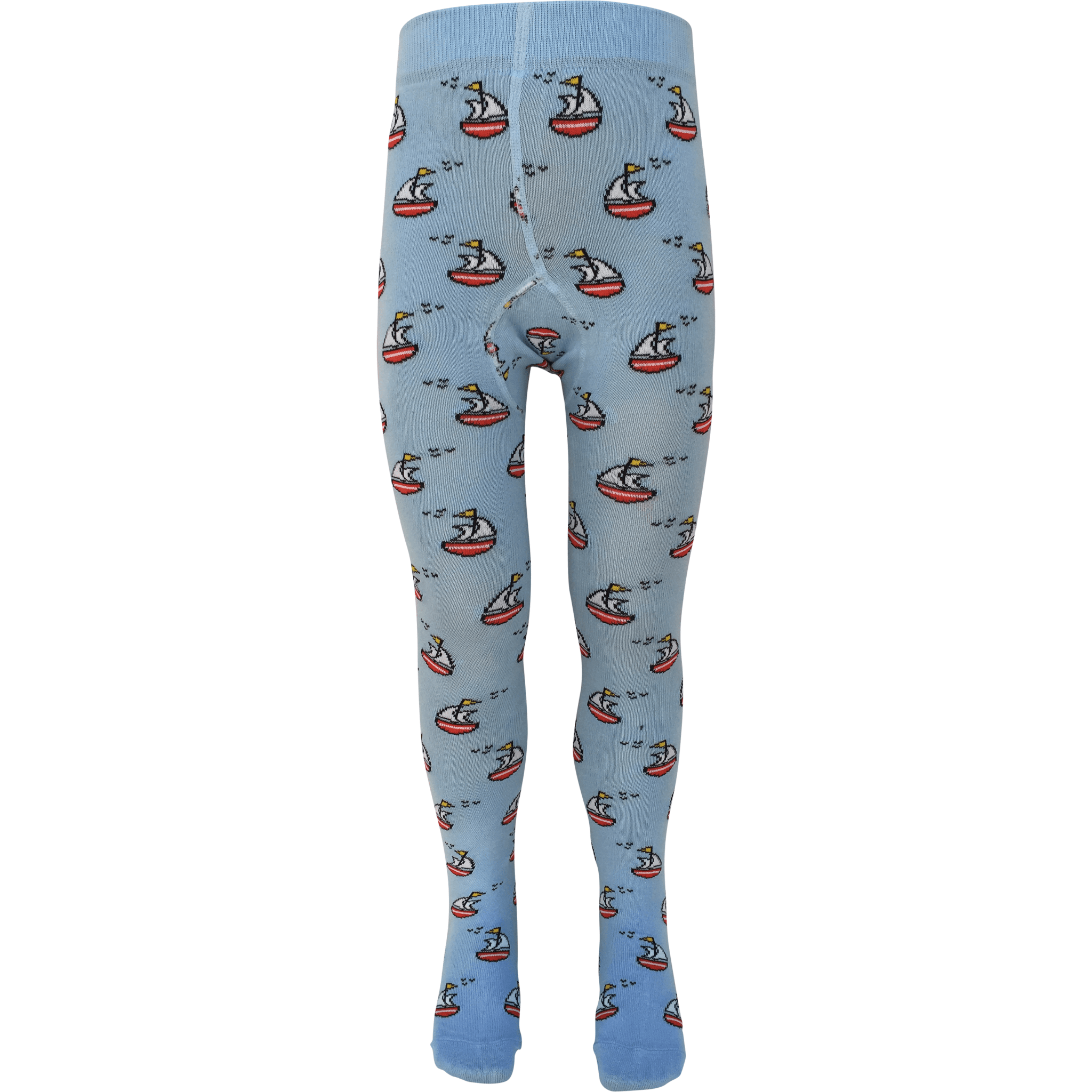 Slugs & Snails Hampton collant bimbo azzurro barche cotone bio
