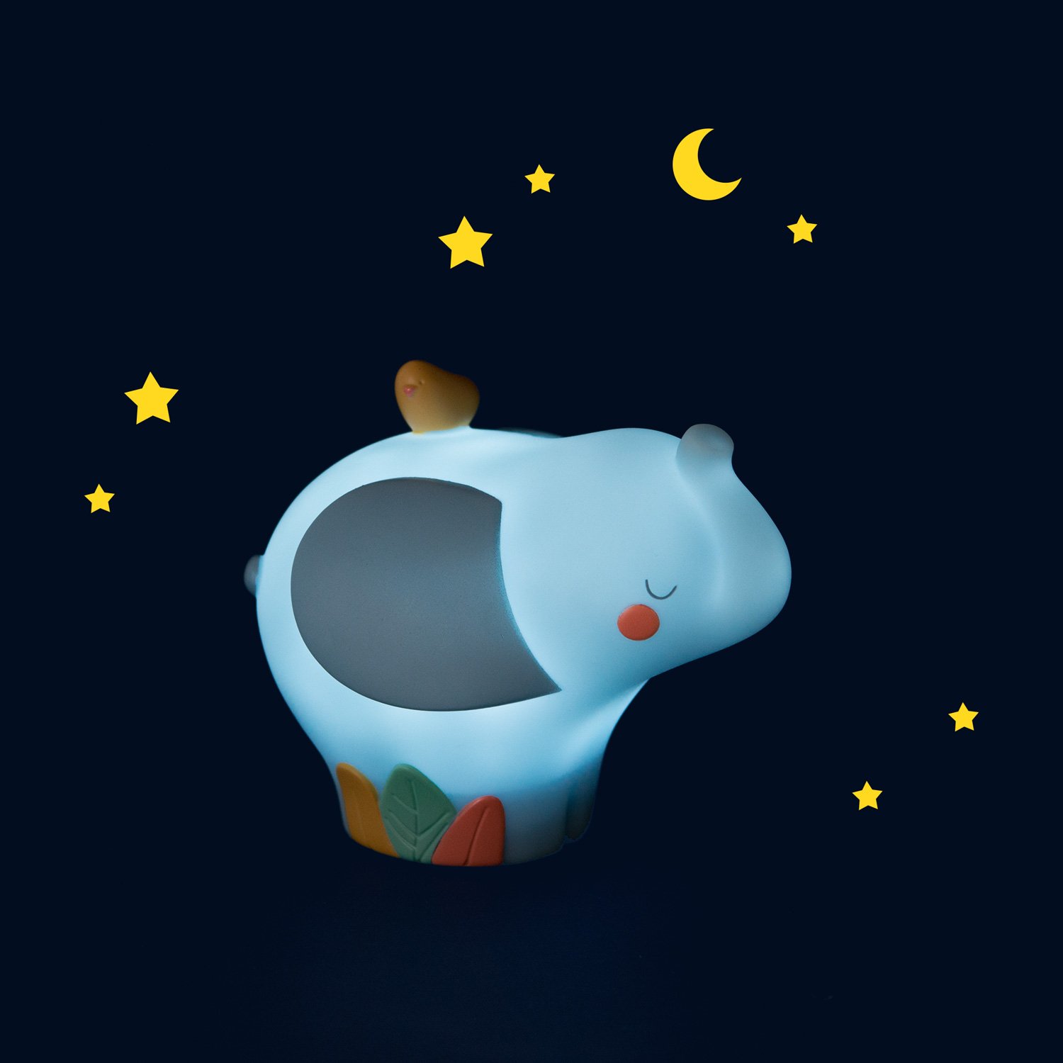 Moulin Roty Sous mon Baobab Elefante luce notturna ricaricabile