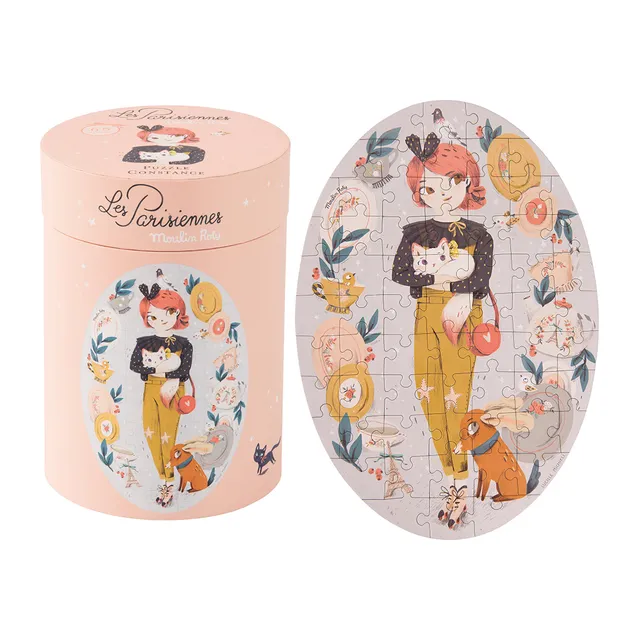 Moulin Roty Les Parisiennes Costance puzzle 65 pezzi ovale