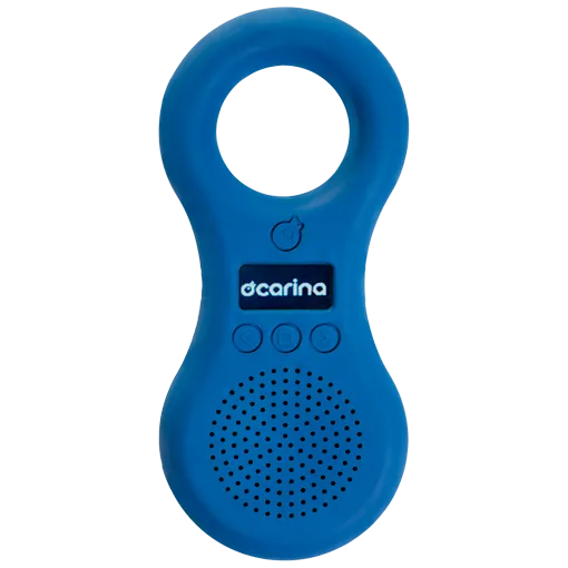 Ocarina lettore MP3 bambini 8GB blu con fiabe e musiche