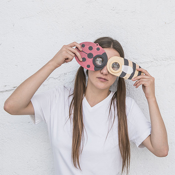 Londji Bee Eye lente caleidoscopio ape