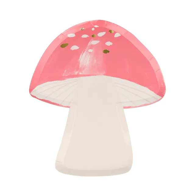 Meri Meri Fairy Mushroom set 8 piatti festa bosco