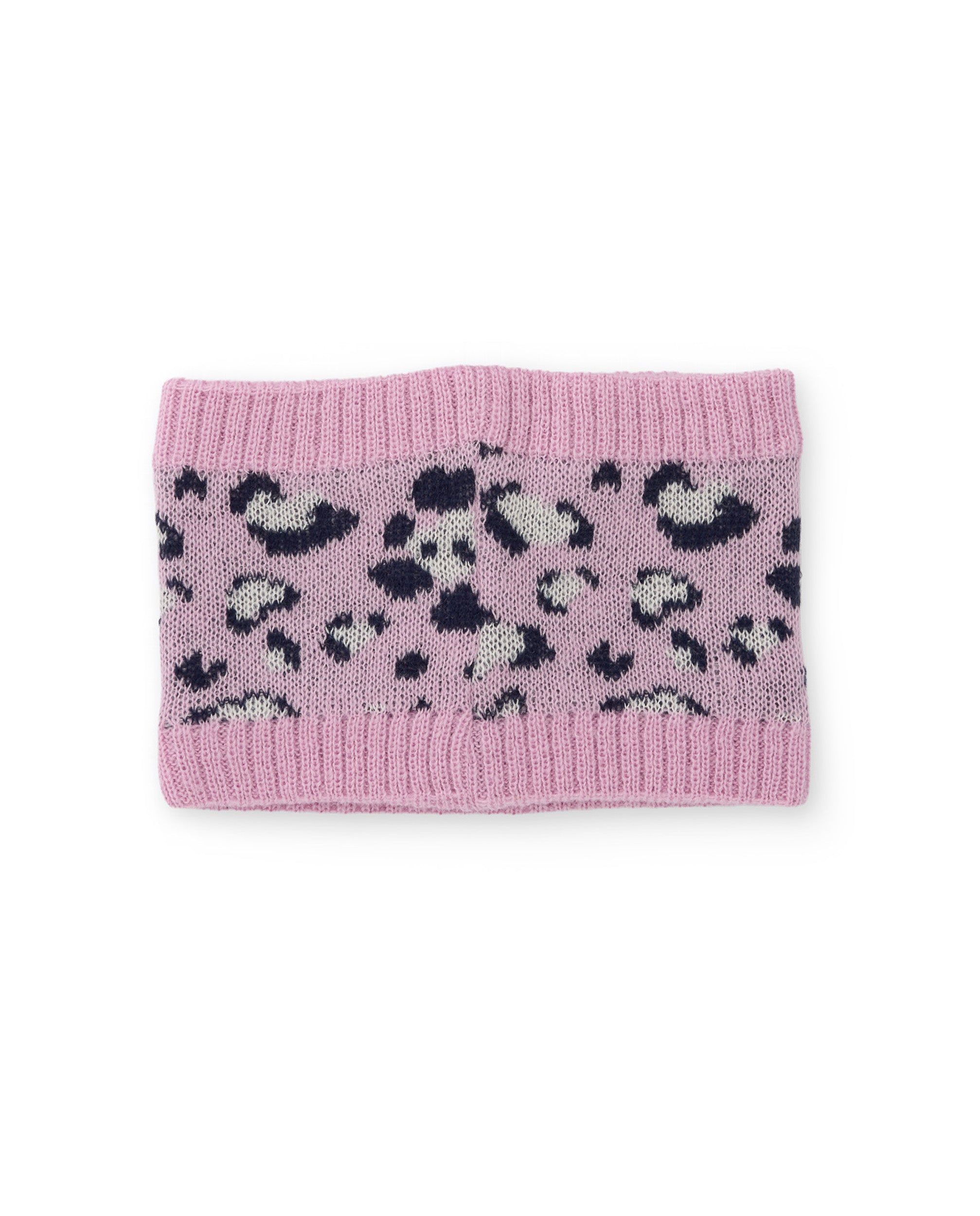 Tuc Tuc Scaldacollo Bimba Rosa Animalier Maglia