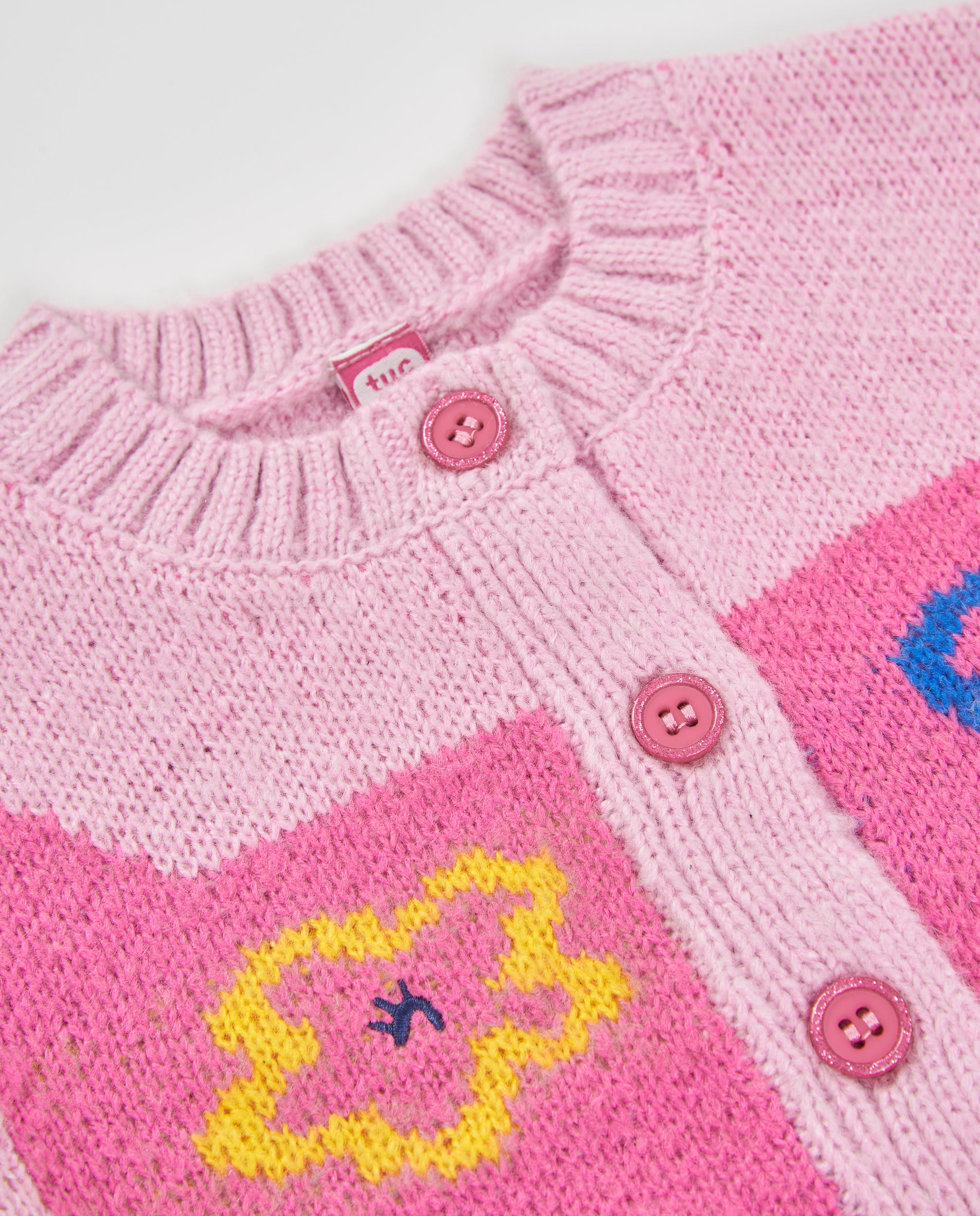 Tuc Tuc Meow Meow cardigan bambina rosa cuori fiori