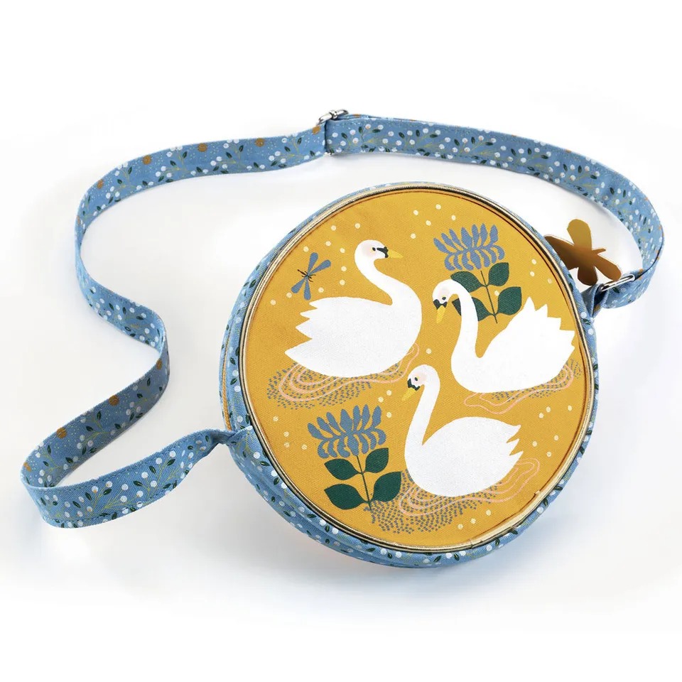 Djeco Swan borsetta tracolla bimba cigno 17 cm
