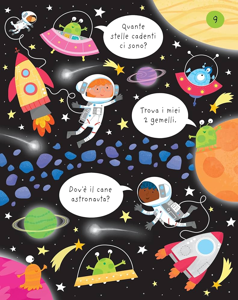 Usborne Scaccia-Noia Lo Spazio Blocco Attività 100 Pagine