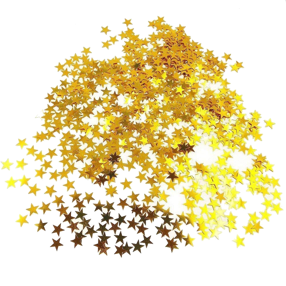 Set Craft 1000 Mini Stelline Oro Decorative 1 cm