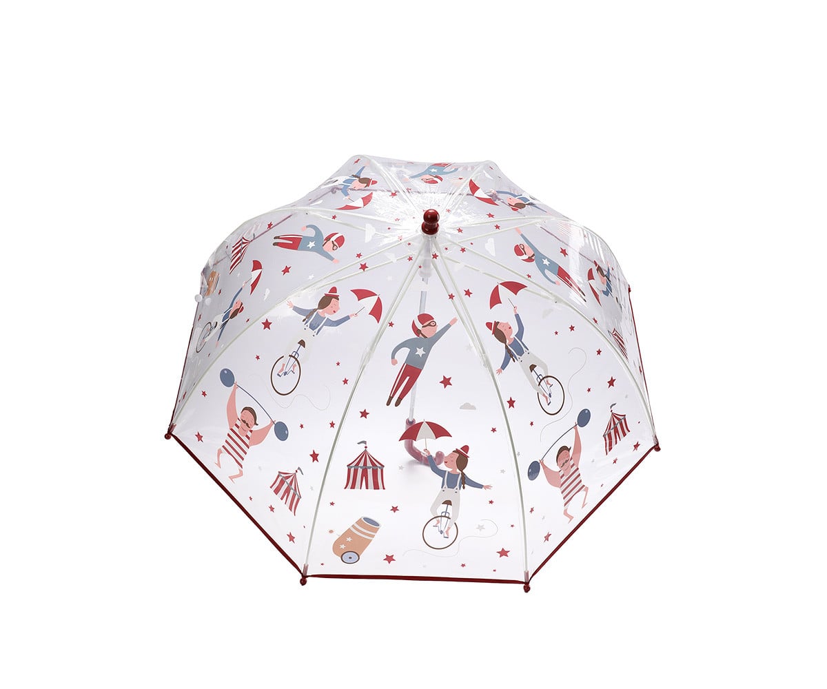 Ombrello bambino circo in PVC 74 cm