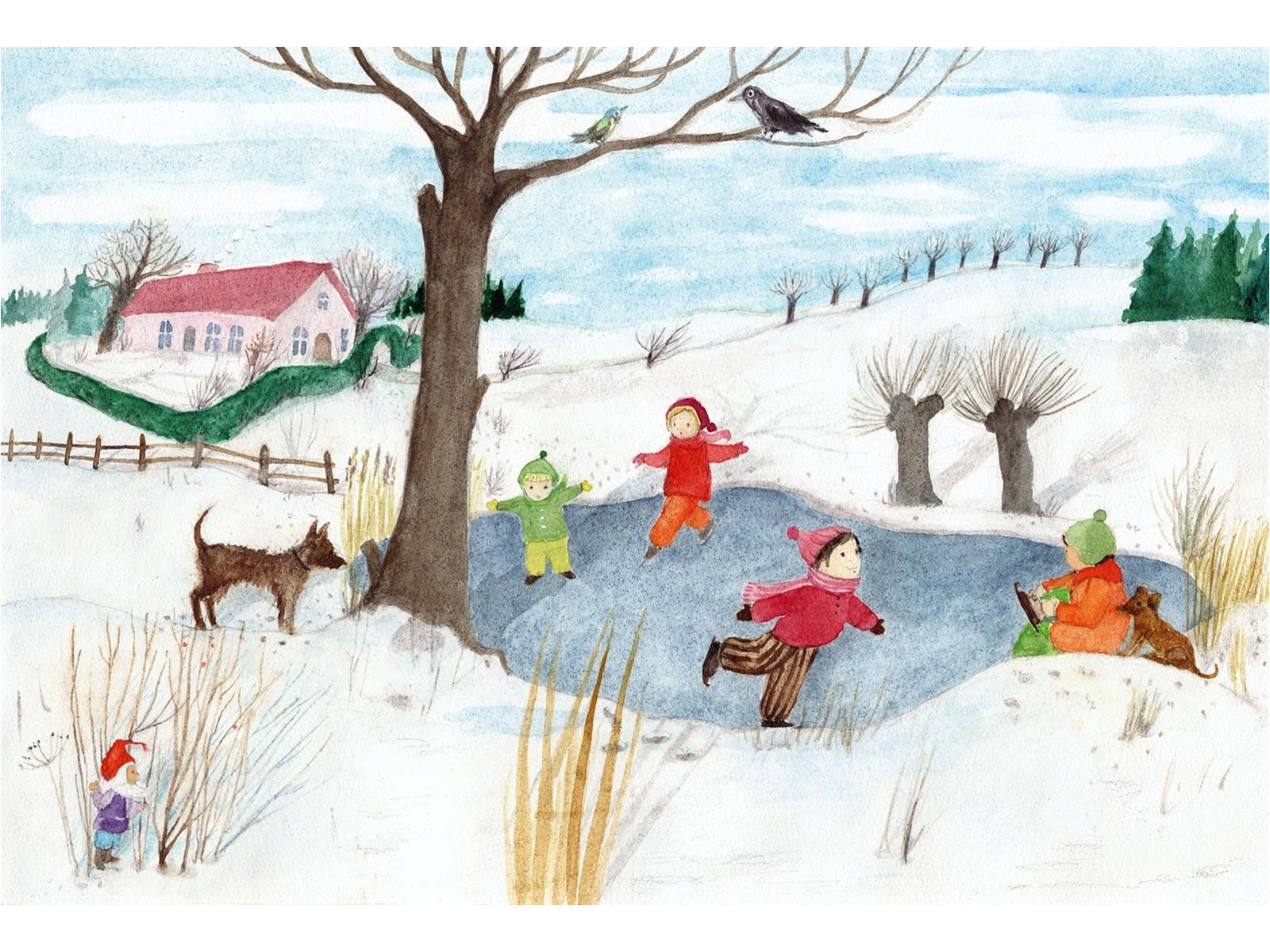 Ott-Heidmann Inverno libro cartonato silent book cerca e trova