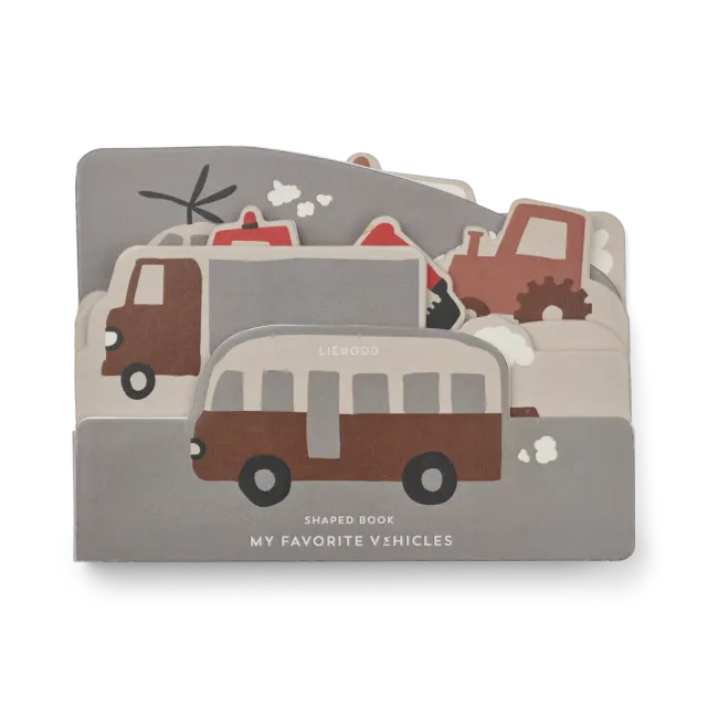 Liewood Automezzi libro cartonato bimbi sagomato