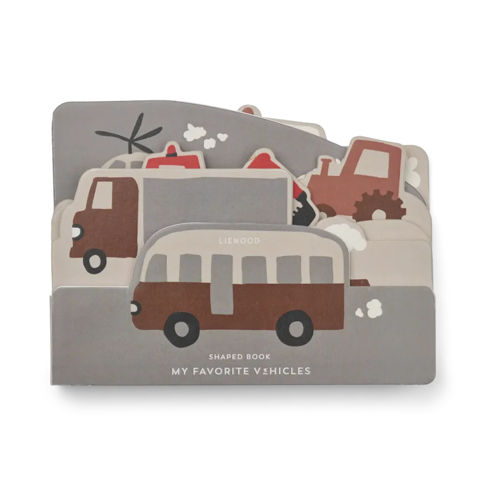 Liewood Automezzi libro cartonato bimbi sagomato