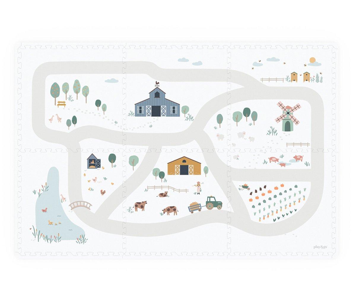 Play&Go Playmat Farm 180x120 Tappeto Puzzle EVA 2in1