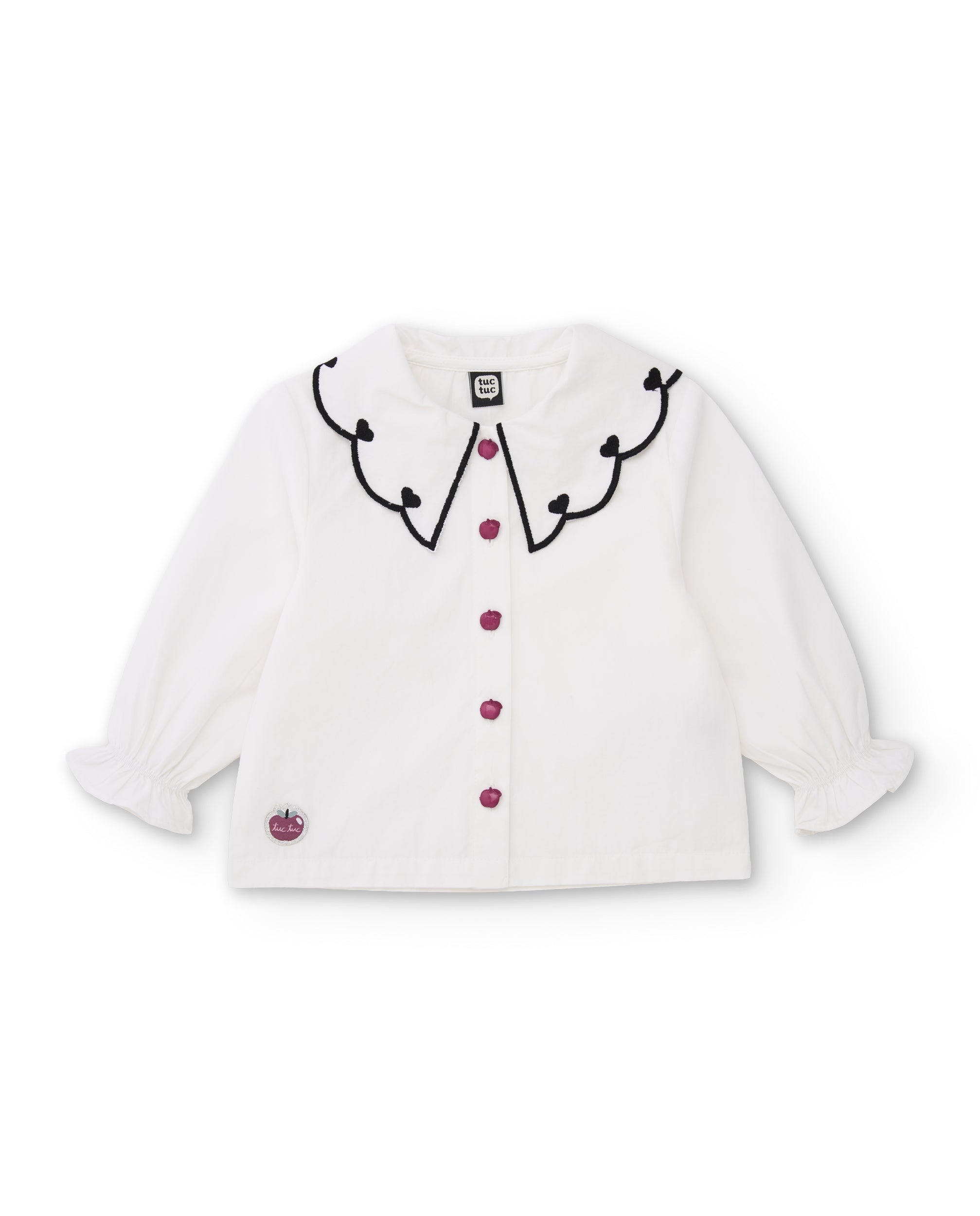 Tuc Tuc camicia bianca bambina collo Peter Pan