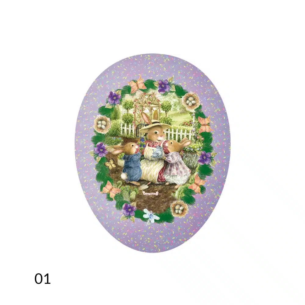 Nestler Holly Pond Hill uovo di Pasqua 18 cm cartone