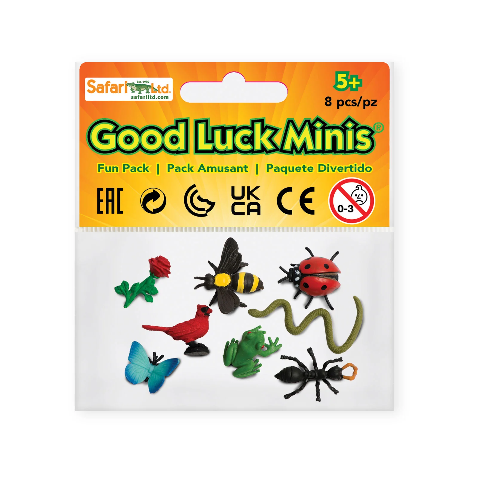 Safari Ltd Good Luck Minis miniature giardino safari 8 pezzi