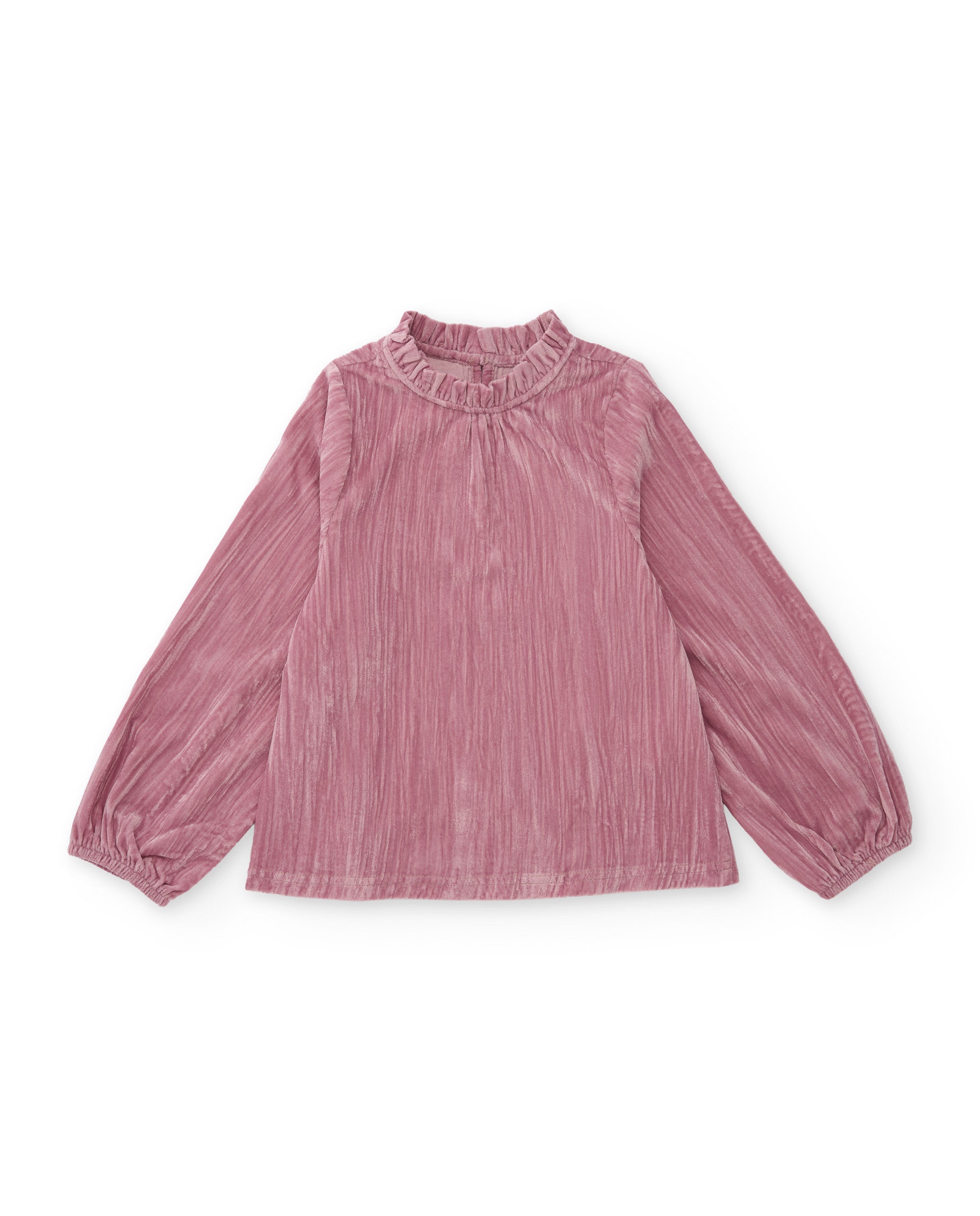 Tuc Tuc camicia bambina rosa collo plissé