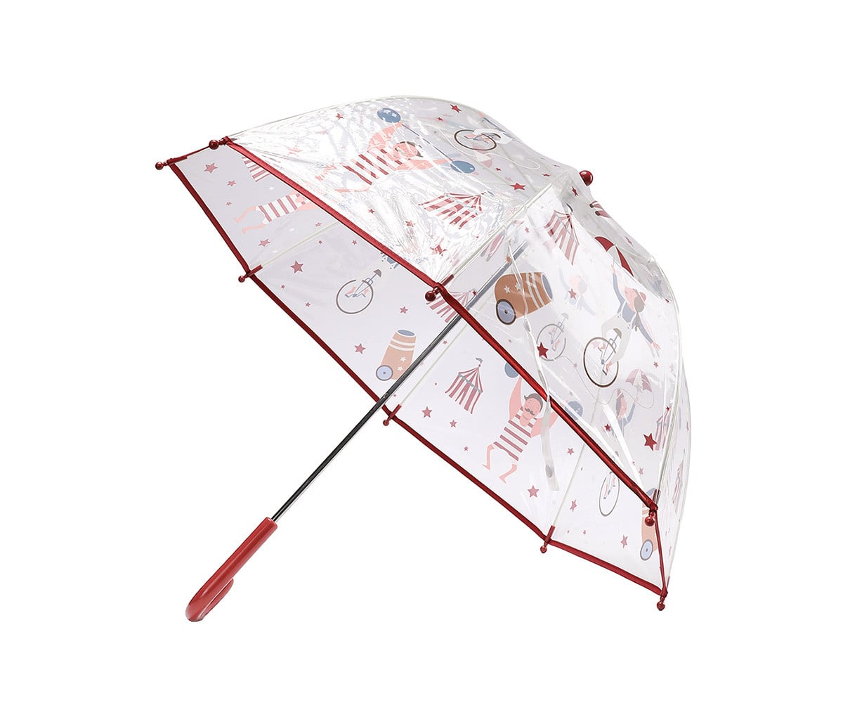 Ombrello bambino circo in PVC 74 cm