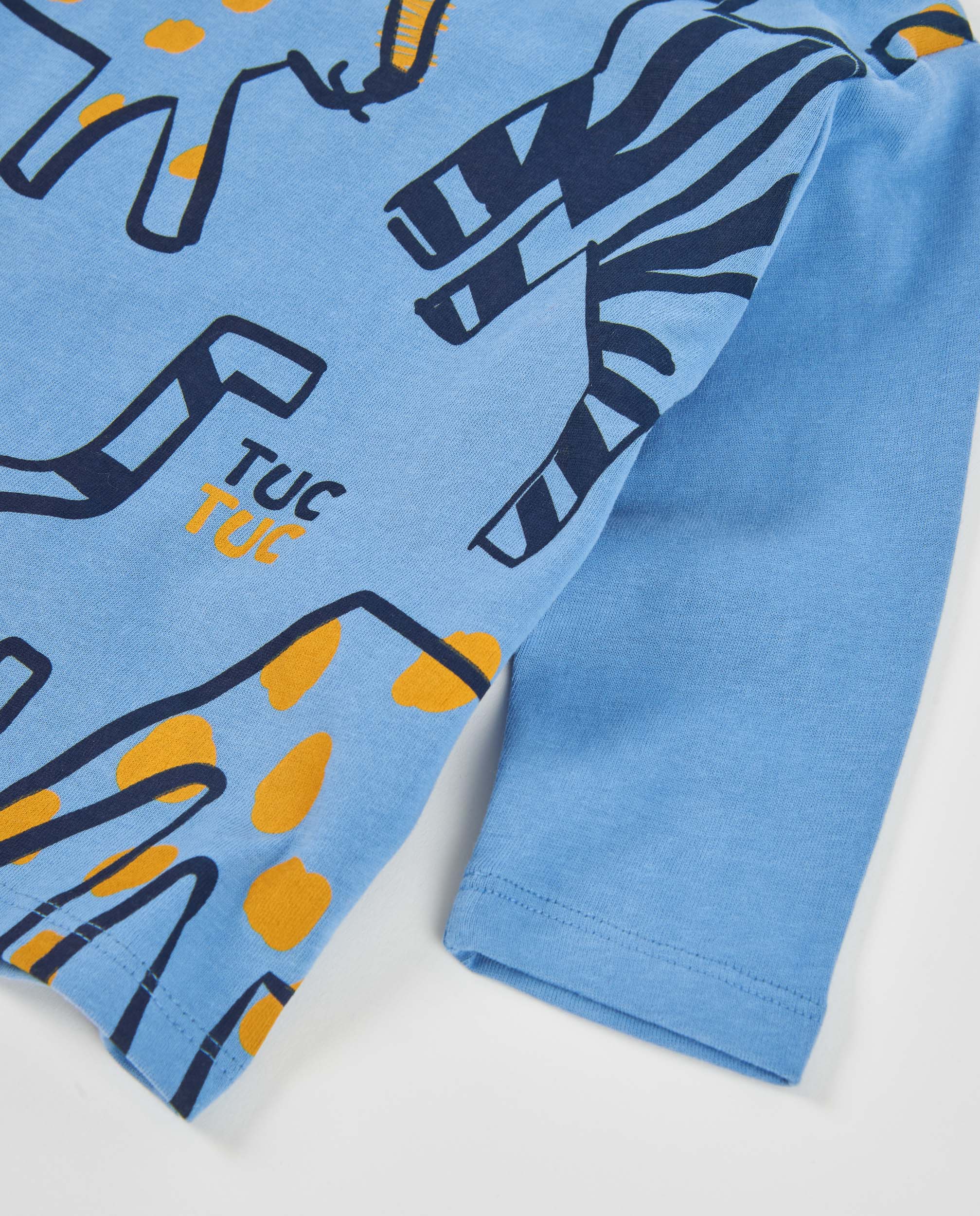 Tuc Tuc maglietta bambino blu stampa tigre