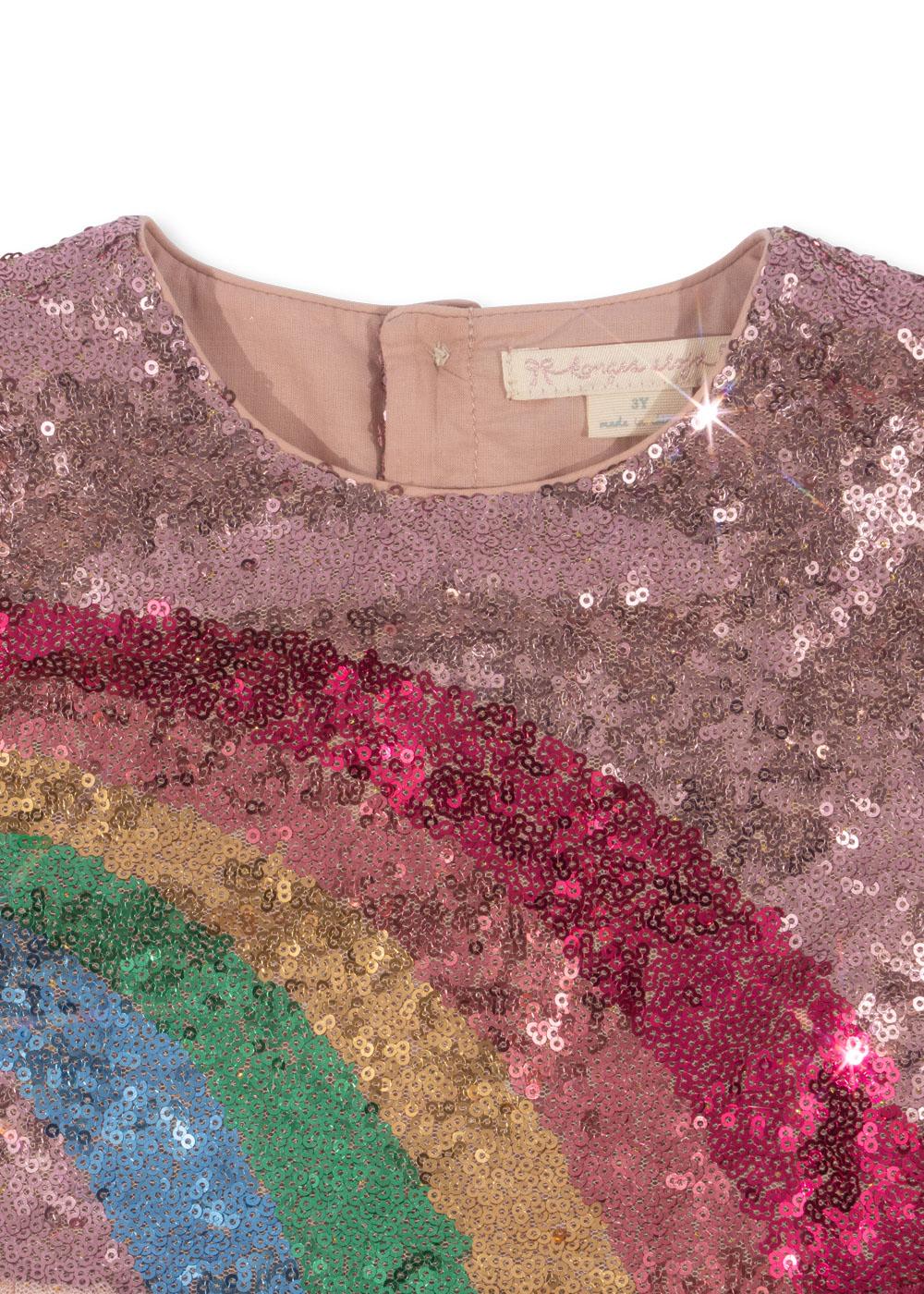 Konges Slojd Odette rainbow dress vestito bambina tulle 3 anni