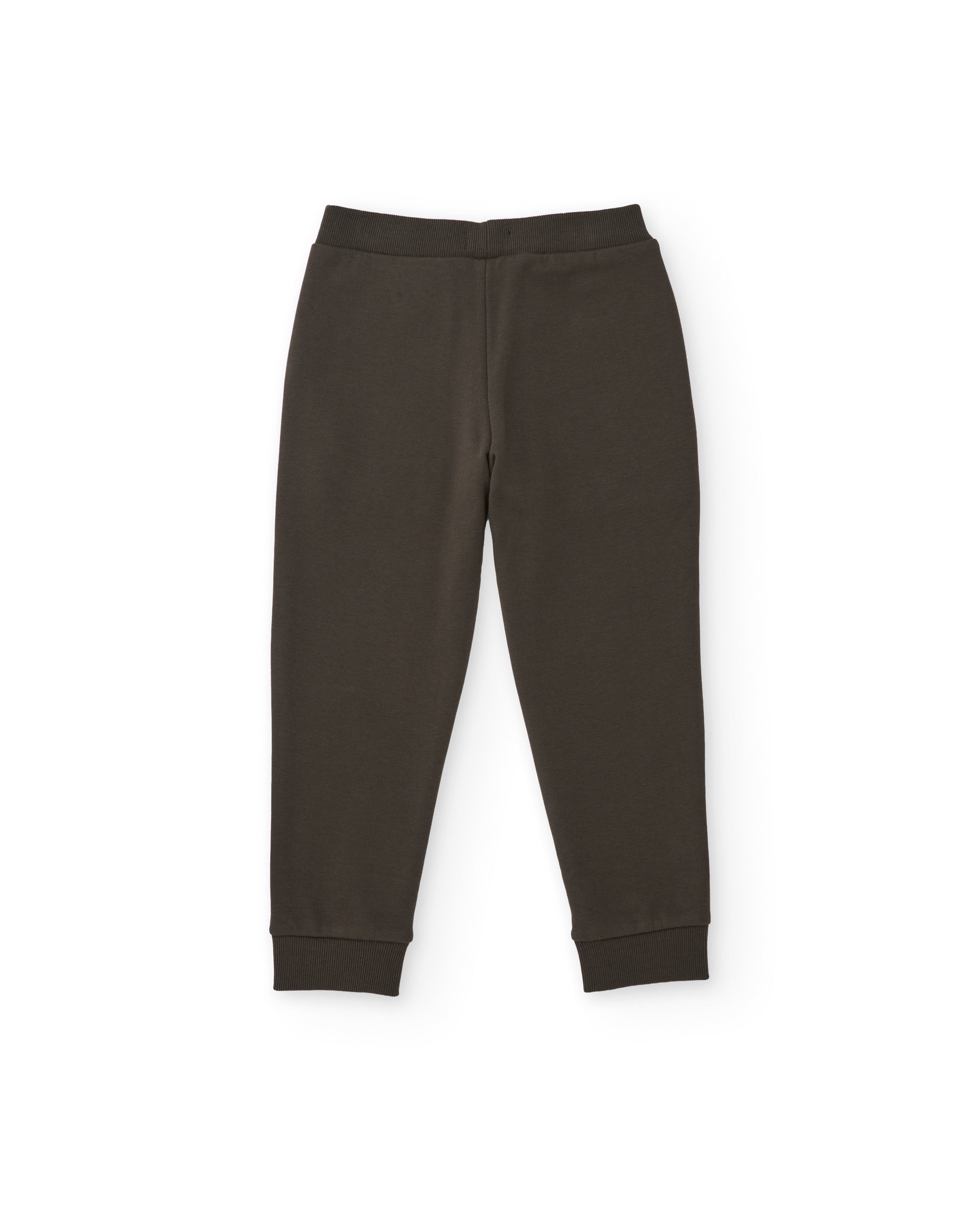 Tuc Tuc pantaloni bambino felpa marrone con polsini