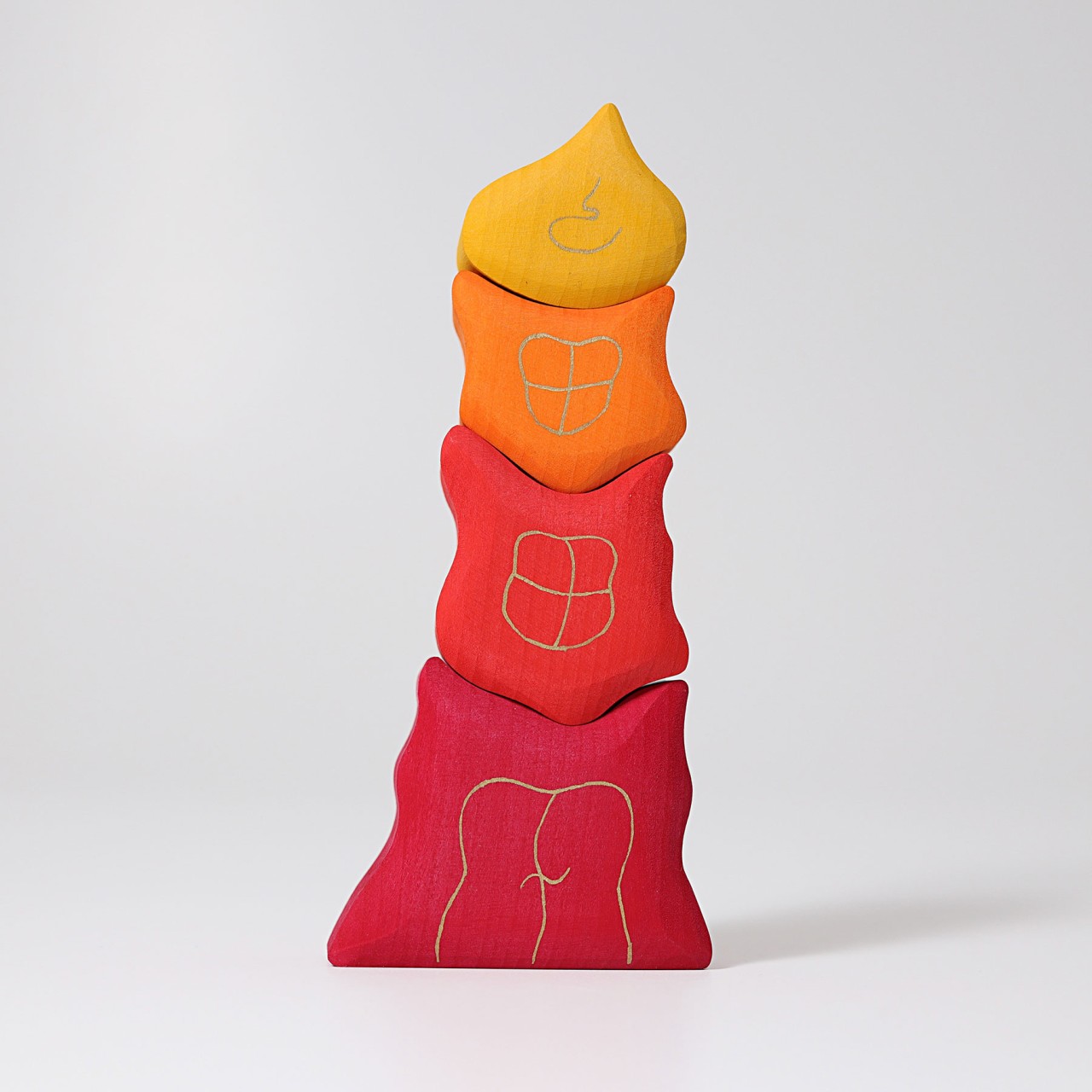 Grimm's Tower Roses set costruzioni 4 pezzi rossi