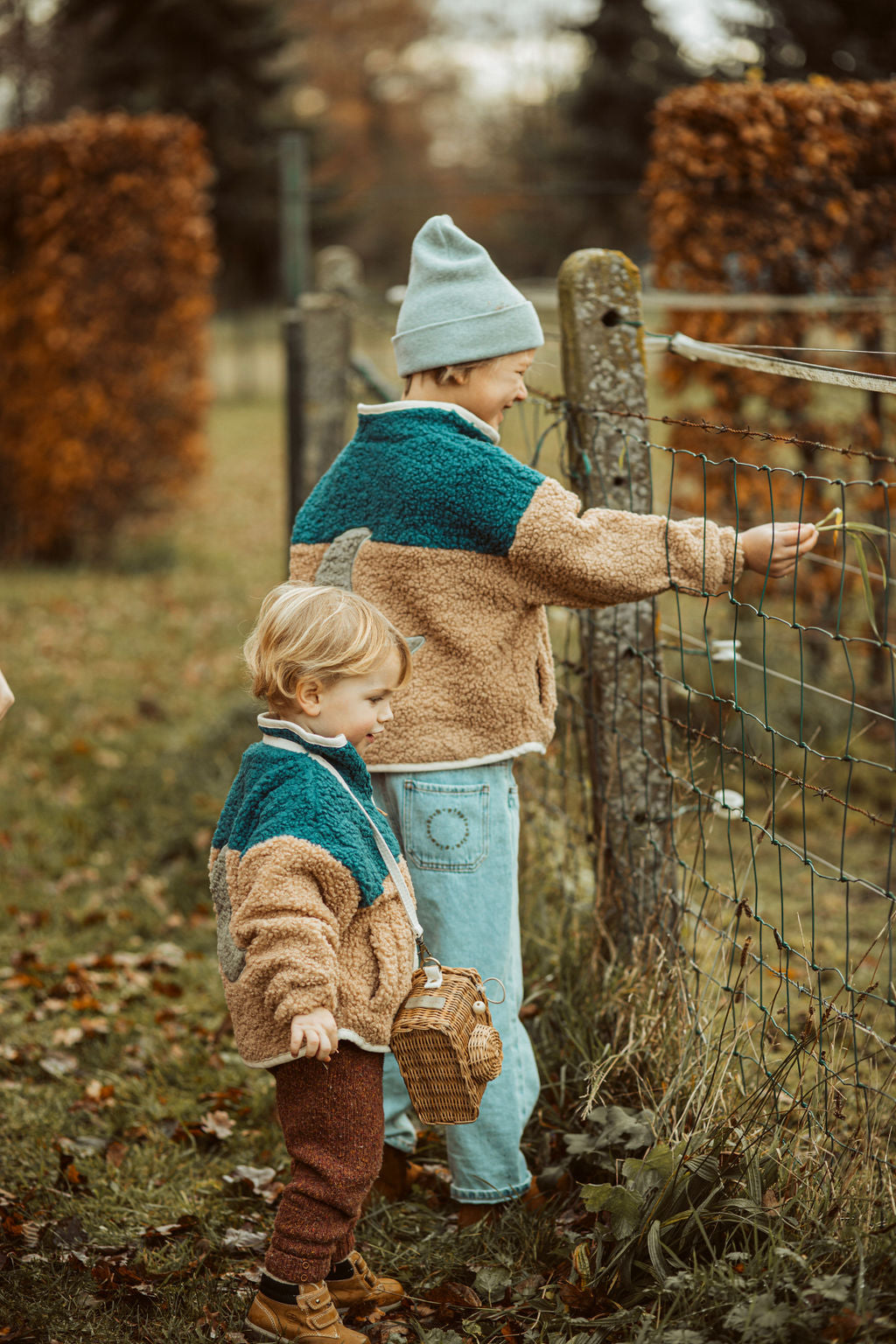 Ella and Rapha Little Teddy Moon Jacket giacca bimbi blu pile