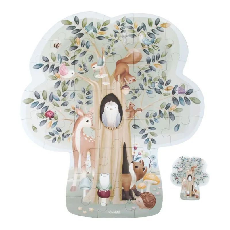 Little Dutch Forest Friends Tree puzzle XL 37 pezzi