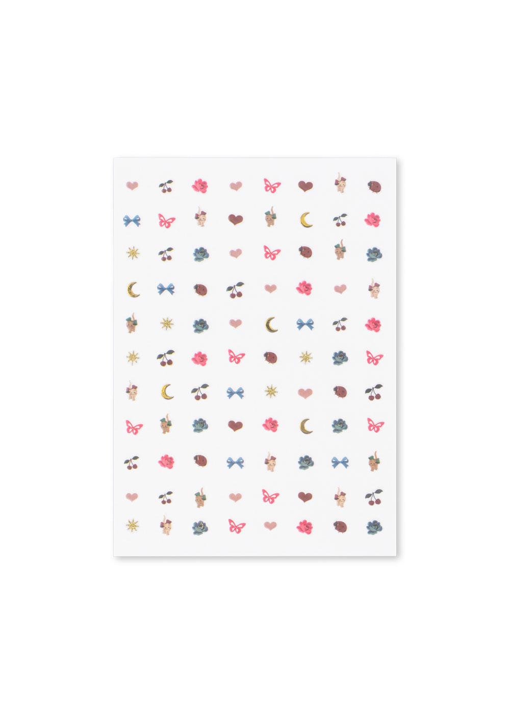 Konges Slojd stickers unghie nail art 3 fogli dai 3 anni