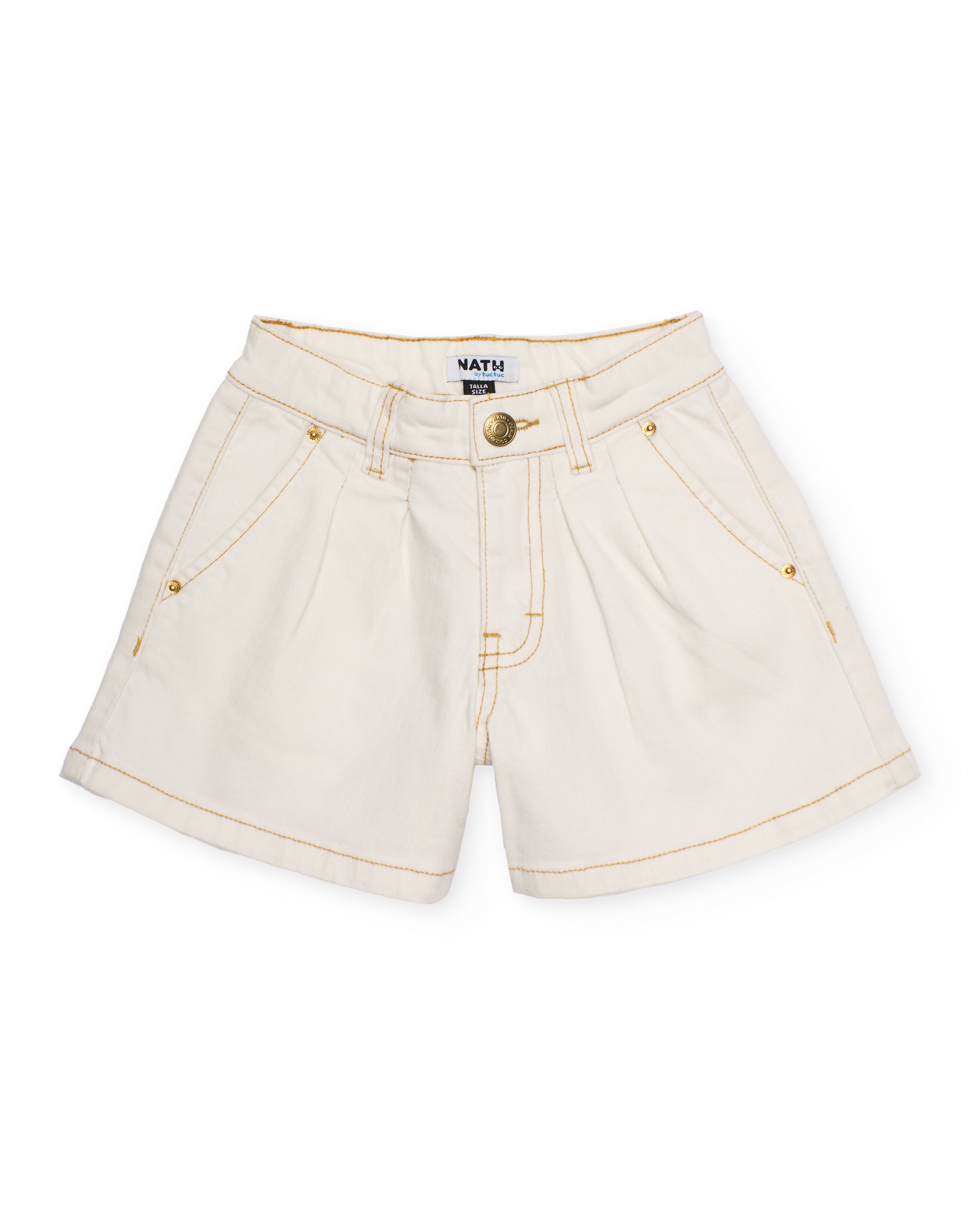 Tuc Tuc Shorts Denim Bambina Bianchi tasche