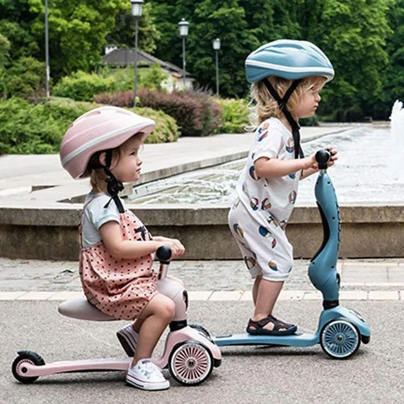 Scoot and Ride Highwaykick 1 monopattino 2in1 Blu Acciaio