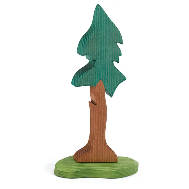 Ostheimer Albero Abete Alto con Base figura legno 30 cm