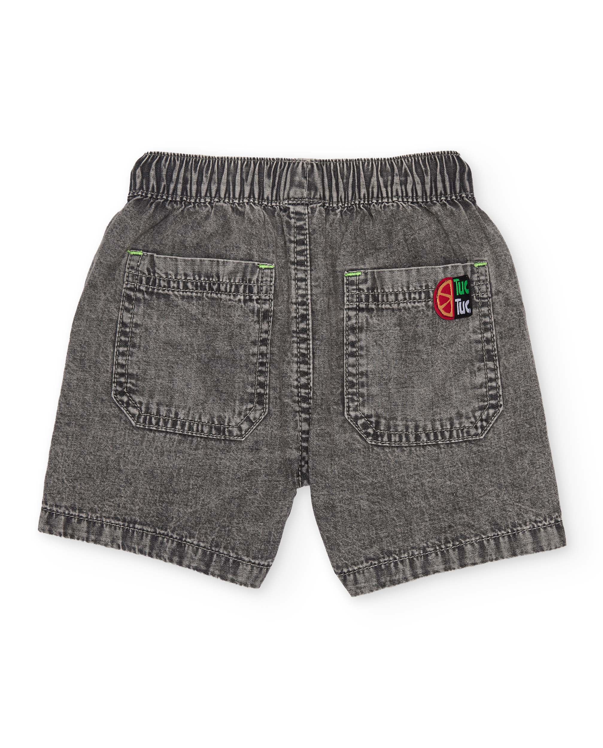 Tuc tuc bermuda bambino grigio effetto denim