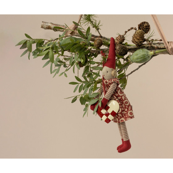 Maileg Pixi 2 folletto arrampicatore pupazzo stoffa 26 cm