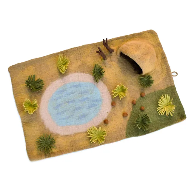 Tara Treasures Safari Playscape tappeto gioco feltro large savana